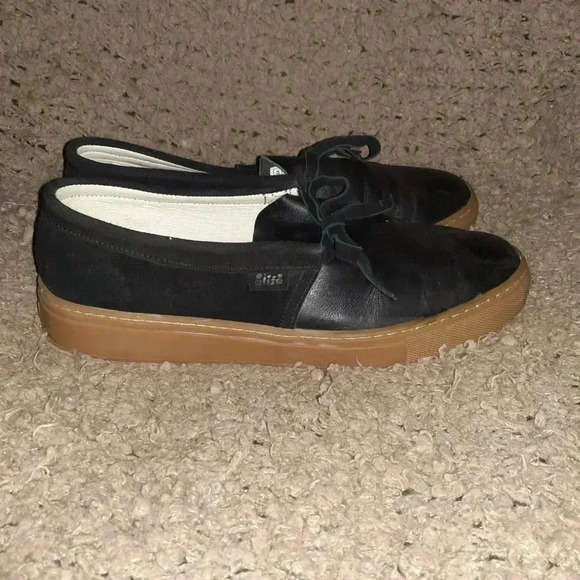 ALIFE-Moc Gum Low Suede-Black Leather/Suede-Sz 10.5-Excellent/Near Mint - Picture 4 of 7